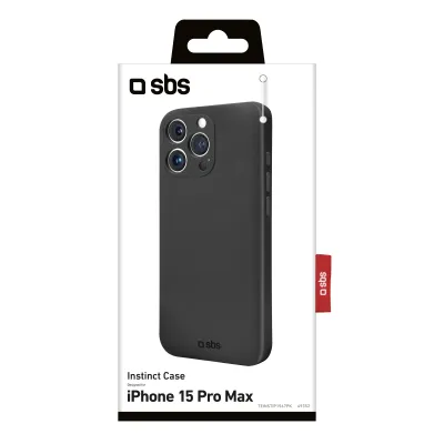 SBS - Puzdro Instinct pre iPhone 15 Pro Max, čierna