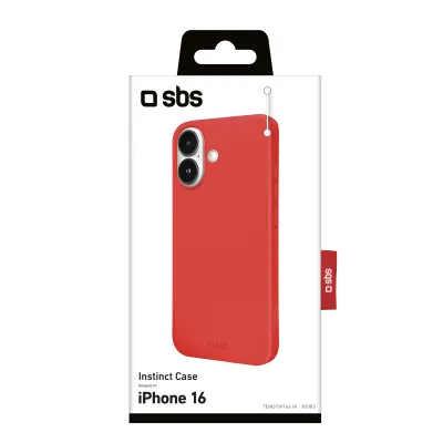 SBS - Puzdro Instinct pre iPhone 16, červená