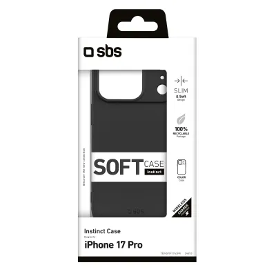 SBS - Puzdro Instinct pre iPhone 17 Pro, čierna