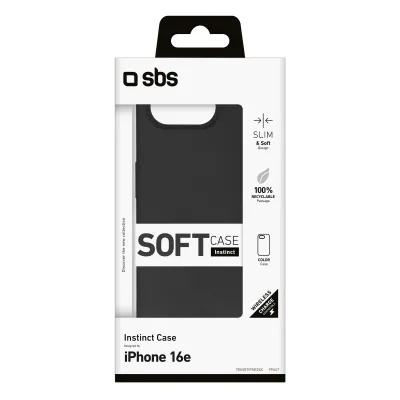 SBS - Puzdro Instinct pre iPhone 17e/16e, čierna
