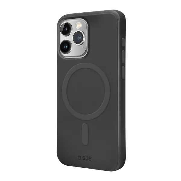 SBS - Puzdro Instinct kompatibilné s MagSafe pre iPhone 15 Pro Max, čierna