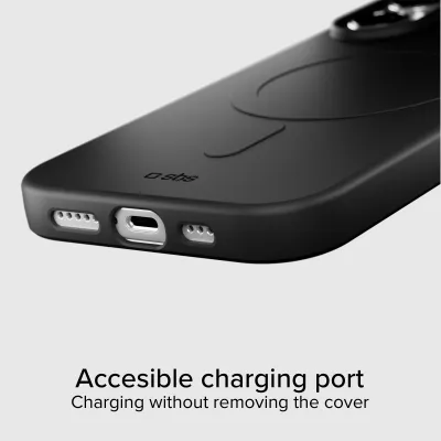 SBS - Puzdro Instinct Mag kompatibilné s MagSafe pre iPhone 17, čierna
