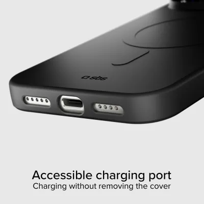 SBS - Puzdro Instinct Mag kompatibilné s MagSafe pre iPhone 17 Pro, čierna