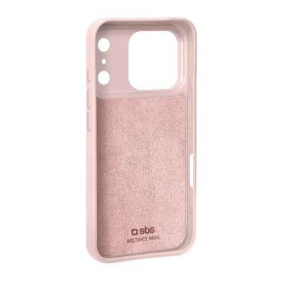 SBS - Puzdro Instinct Mag kompatibilné s MagSafe pre iPhone 17 Pro, ružová