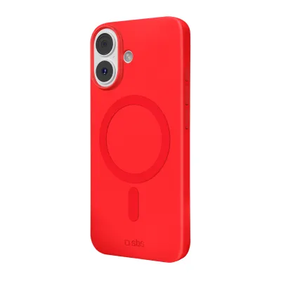SBS - Puzdro Instinct Mag kompatibilné s MagSafe pre iPhone 17, červená