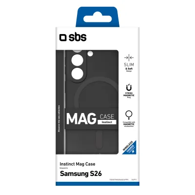 SBS - Puzdro Instinct Mag pre Samsung Galaxy S26, čierna