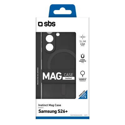 SBS - Puzdro Instinct Mag pre Samsung Galaxy S26+, čierna