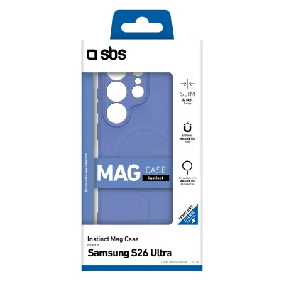 SBS - Puzdro Instinct Mag pre Samsung Galaxy S26 Ultra, modrá