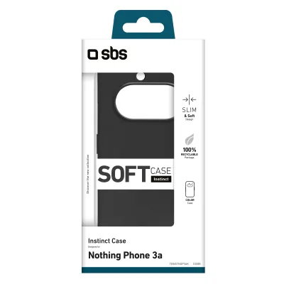 SBS - Puzdro Instinct pre Nothing Phone 3A, čierna