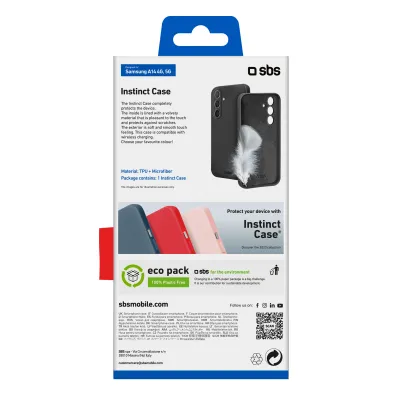 SBS - Puzdro Instinct pre Samsung Galaxy A14 4G/A14 5G, čierna