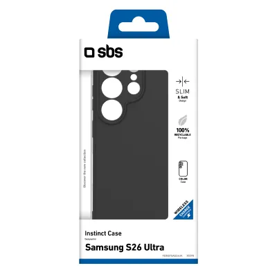 SBS - Puzdro Instinct pre Samsung Galaxy S26 Ultra, čierna