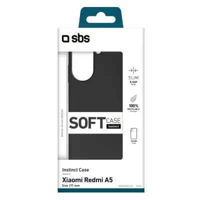 SBS - Puzdro Instinct pre Xiaomi Redmi A5 (173 mm), čierna