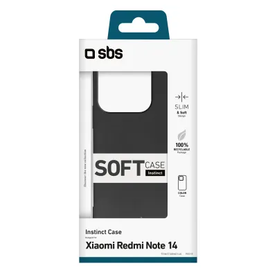 SBS - Puzdro Instinct pre Xiaomi Redmi Note 14 5G, čierna