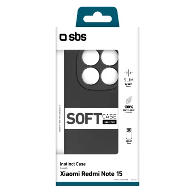 SBS - Puzdro Instinct pre Xiaomi Redmi Note 15, čierna