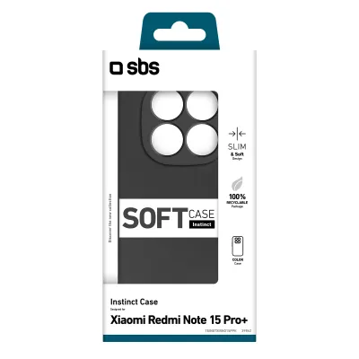 SBS - Puzdro Instinct pre Xiaomi Redmi Note 15 Pro+, čierna