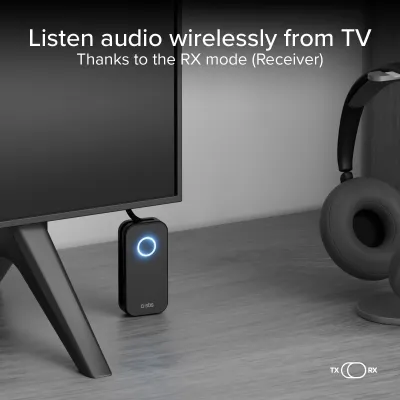 SBS - Bezdrôtový audio adaptér, jack 3,5 mm, čierna
