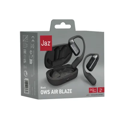 JAZ - Bezdrôtové slúchadlá TWS Air Blaze, čierna