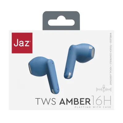 JAZ - Bezdrôtové slúchadlá TWS Amber, modrá