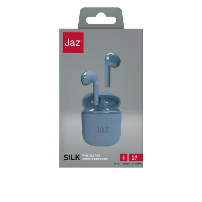JAZ - Bezdrôtové slúchadlá TWS SILK, modrá