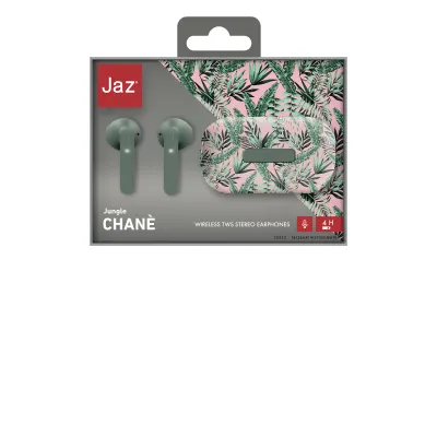 JAZ - Bezdrôtové slúchadlá TWS Chané s nabíjacím puzdrom 400 mAh, leaves