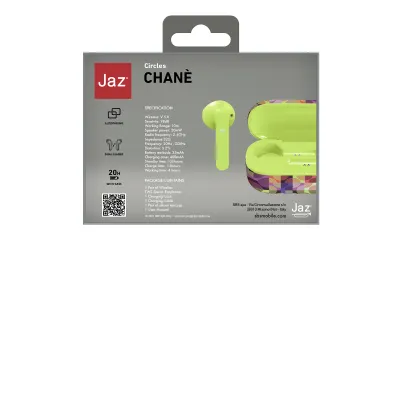 JAZ - Bezdrôtové slúchadlá TWS Chané s nabíjacím puzdrom 400 mAh, circles