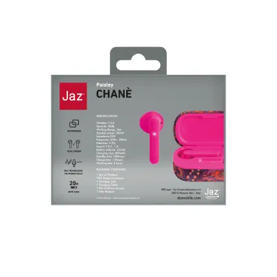 JAZ - Bezdrôtové in-ear stereo slúchadlá TWS Chané, fialová