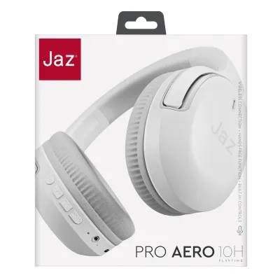 JAZ - Bezdrôtové slúchadlá Pro Aero, biela