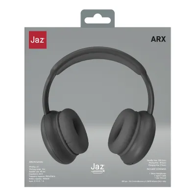 JAZ - Bezdrôtové stereo slúchadlá ARX, čierna