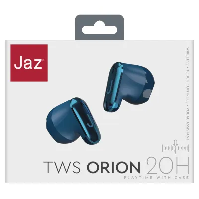JAZ - Bezdrôtové slúchadlá TWS ORION, svetlá modrá