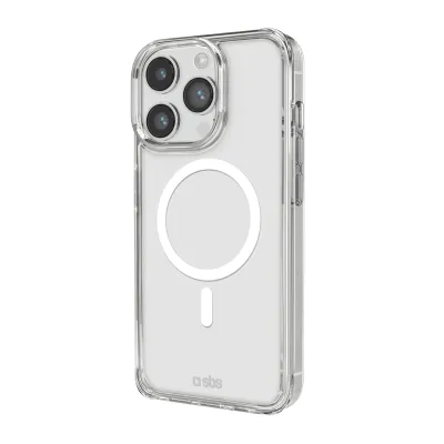 SBS - Puzdro Light Mag kompatibilné s MagSafe pre iPhone 14 Pro, transparentná