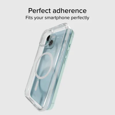 SBS - Puzdro Light Mag kompatibilné s MagSafe pre iPhone 14/13, transparentná