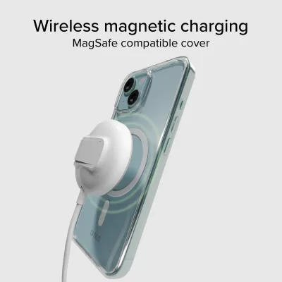 SBS - Puzdro Light Mag kompatibilné s MagSafe pre iPhone 14/13, transparentná
