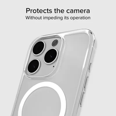 SBS - Puzdro Light Mag kompatibilné s MagSafe pre iPhone 15 Pro, transparentná