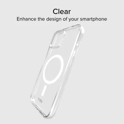 SBS - Puzdro Light Mag kompatibilné s MagSafe pre iPhone 15, transparentná