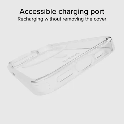 SBS - Puzdro Light Mag kompatibilné s MagSafe pre iPhone 15, transparentná