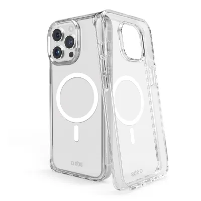 SBS - Puzdro Light Mag kompatibilné s MagSafe pre iPhone 16 Pro Max, transparentná