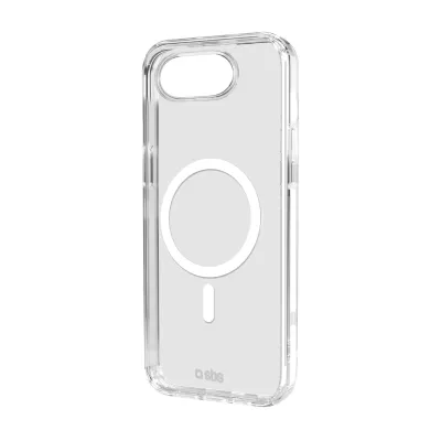 SBS - Puzdro Light Mag kompatibilné s MagSafe pre iPhone 17e/16e, transparentná