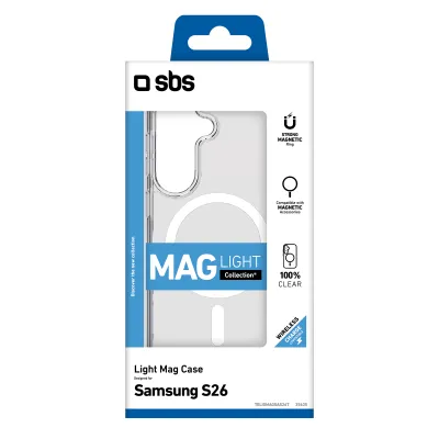 SBS - Puzdro Light Mag pre Samsung Galaxy S26, transparentná