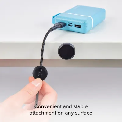 SBS - Kábel USB-C/USB-C 60 W, s magnetickým držiakom, 2 m, čierna