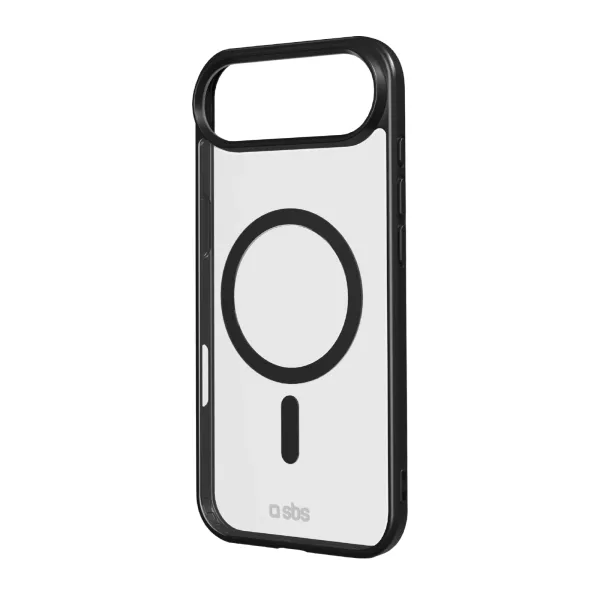 SBS - Puzdro Mag Frame kompatibilné s MagSafe pre iPhone 17 Air, čierna