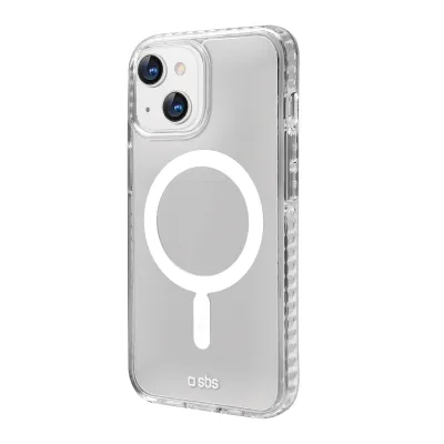 SBS - Puzdro Force Mag kompatibilné s MagSafe pre iPhone 13 mini, transparentná