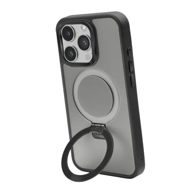 SBS - Puzdro Mag Stand pre iPhone 15 Pro, čierna