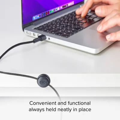 SBS - Kábel USB-C/USB-A 18 W, s magnetickým držiakom, 2 m, čierna