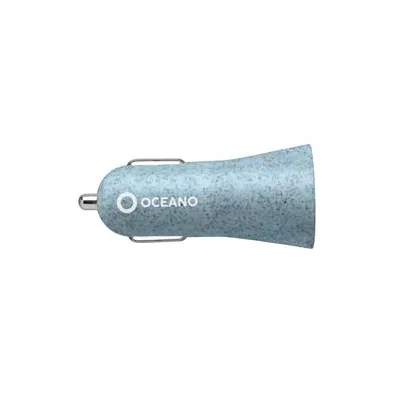 SBS - Autoadaptér Oceano USB-A 2,4 A, 12 W, svetlá modrá