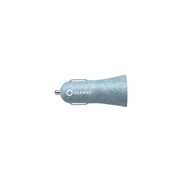 SBS - Autoadaptér Oceano USB-A 2,4 A, 12 W, svetlá modrá