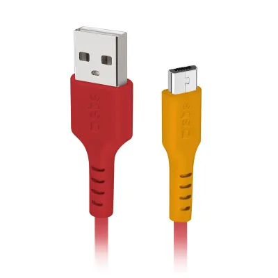 SBS - Kábel USB-A/Micro USB, 10 W, POP, 1 m, červená