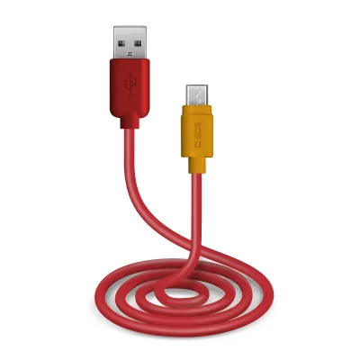 SBS - Kábel USB-A/Micro USB, 10 W, POP, 1 m, červená