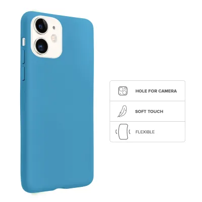 SBS - Puzdro Rainbow pre iPhone 12/12 Pro, cerulean
