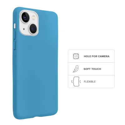 SBS - Puzdro Rainbow pre iPhone 13, cerulean