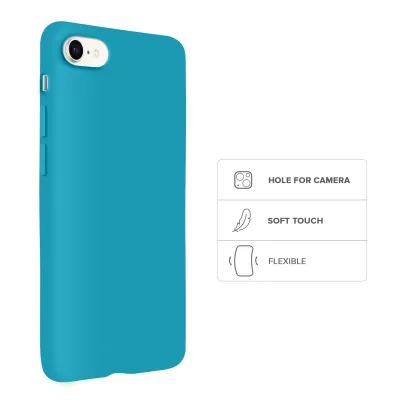 SBS - Puzdro Rainbow pre iPhone SE 2022/SE 2020/8/7, aquamarine